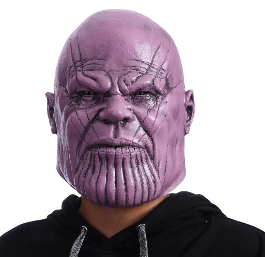 Thanos Стивен Кинг это маска пеннивайза страшная маска на Хеллоуин клоун Полное Лицо Маска ужас призрак маски латекс реалистичные сумасшедшие жуткие - Цвет: Thanos