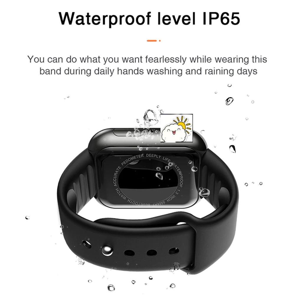 Смарт-часы для взрослых водонепроницаемые с пульсометром и тонометром |