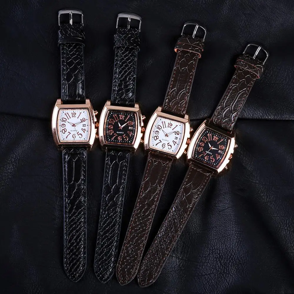 Squara мужские полые простые часы повседневные кварцевые движение t модные