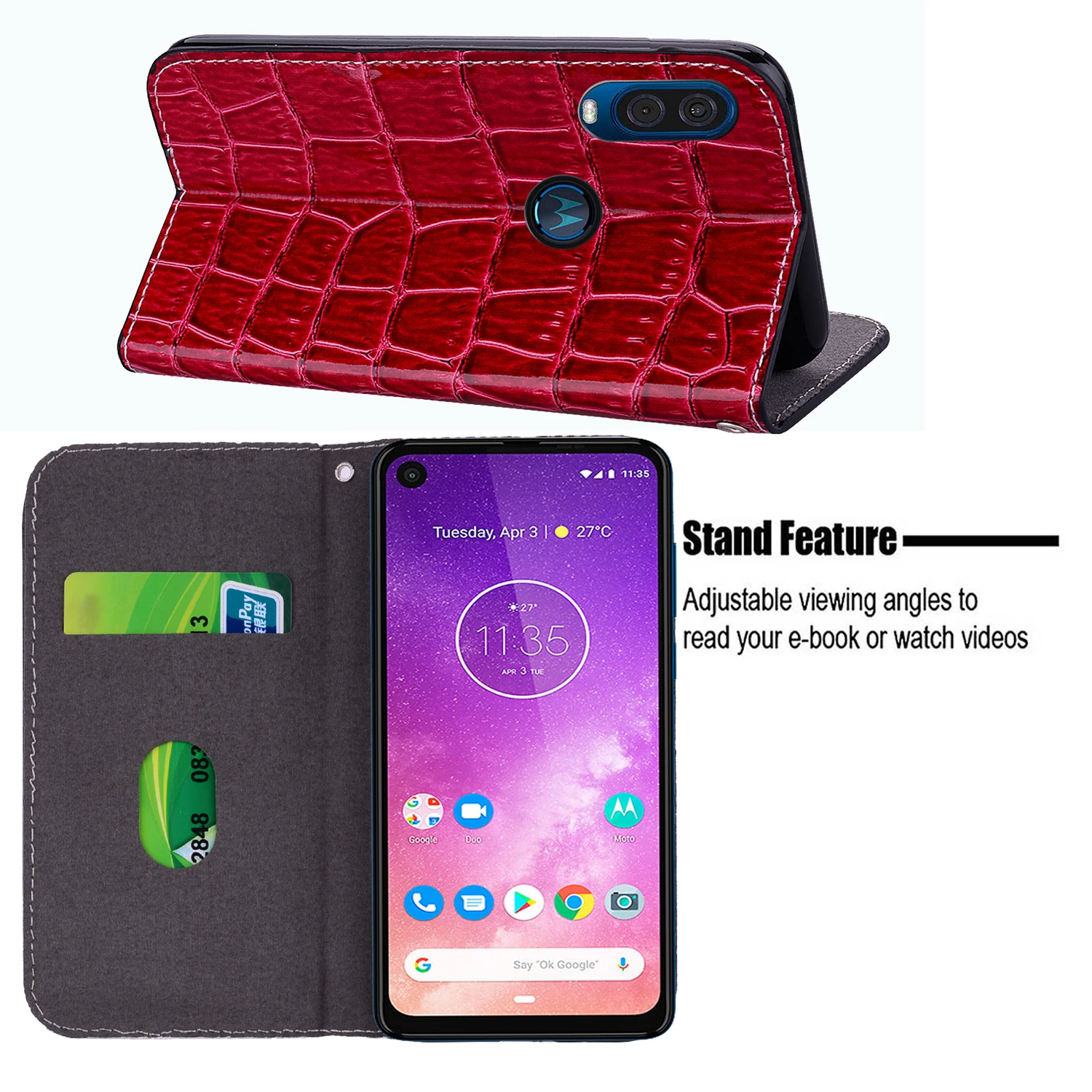 Чехол G7Play G7Power G5S G6 простой модный флип-кошелек кожаный чехол для MOTOROLA One Vision G5 G5S G6 C E4 E5 Plus Чехол для карт