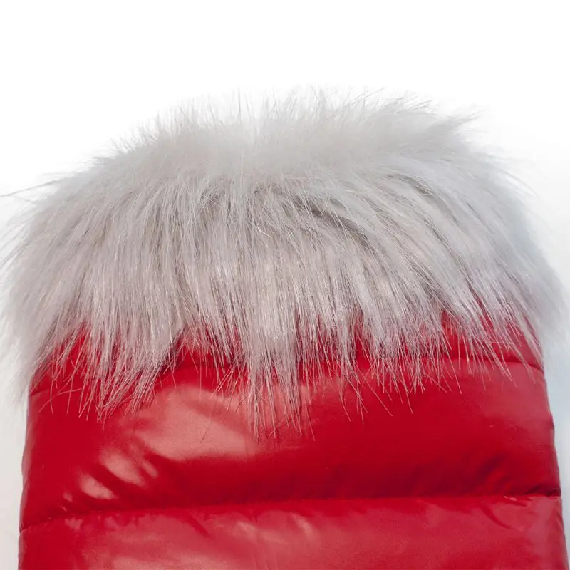 

winter Dog Clothes Fur Collar Windproof Hooded clothes Pet Puppy Down Coat Jacket for Small Dogs Cats Doggie Suit