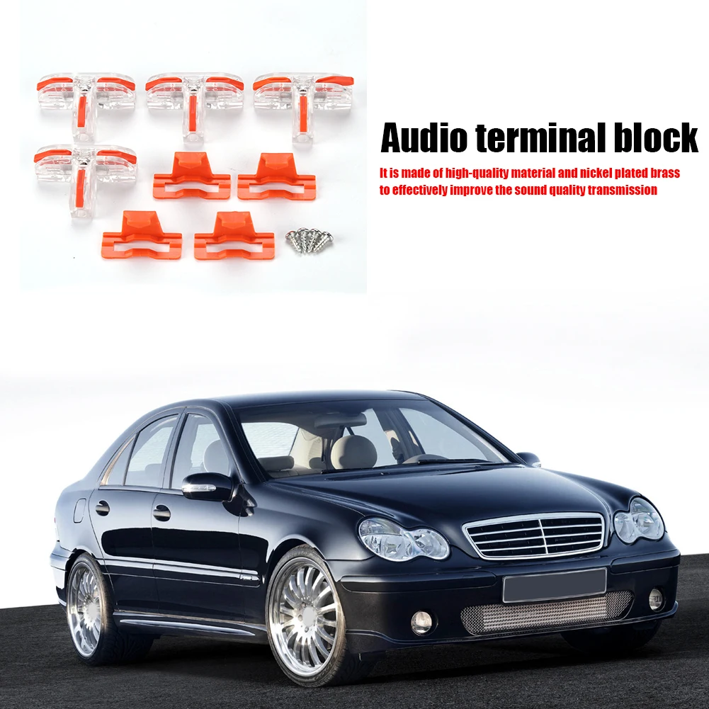 

4 комплекта, Т-образный разветвитель кабеля с винтами и пряжками