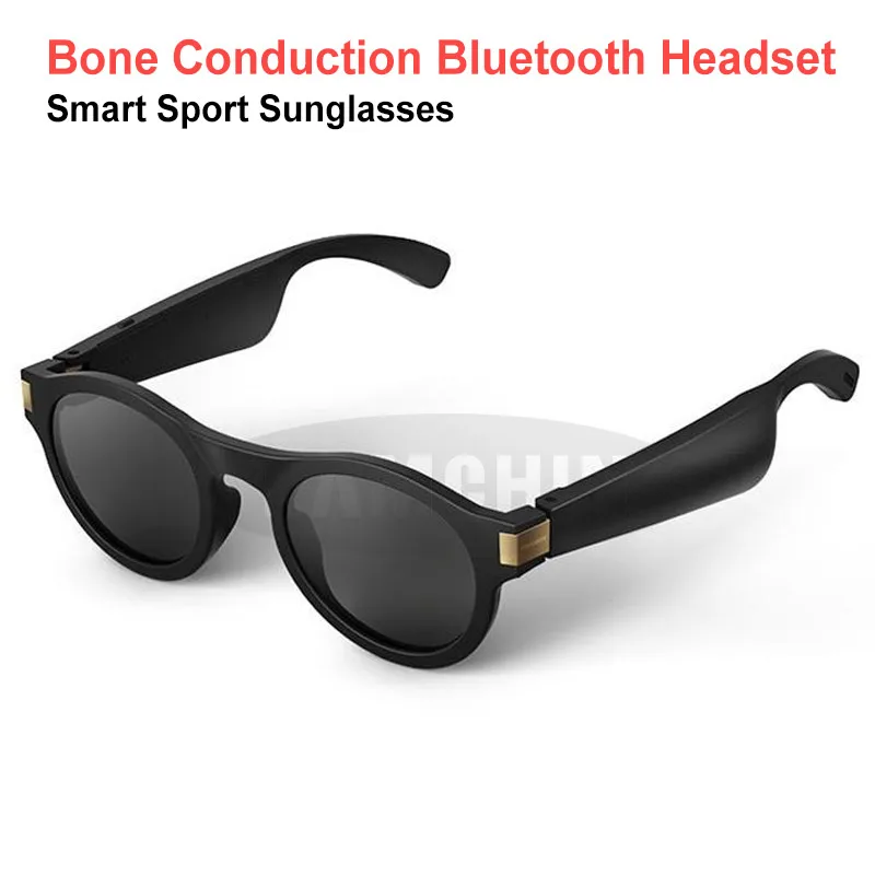 Новый дизайн солнцезащитных очков беспроводные наушники костной проводимости