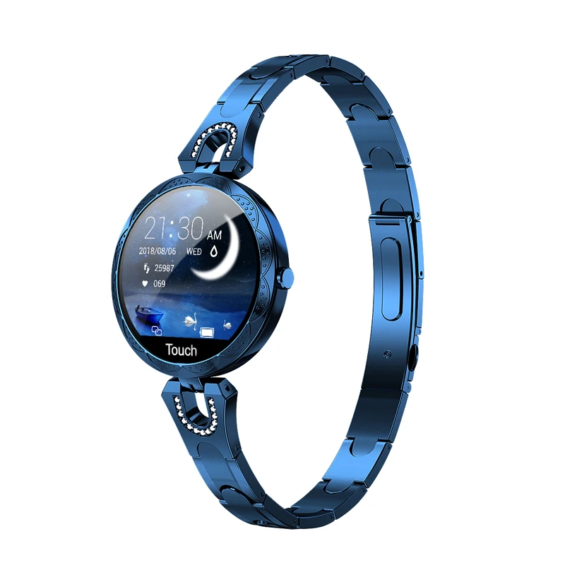 Blue 696 AK15 женские смарт-браслет сердечного ритма приборы для измерения артериального давления сна качество регистрирующий шагомер IP67 Водонепроницаемый модные часы Smart Watch - Цвет: Blue