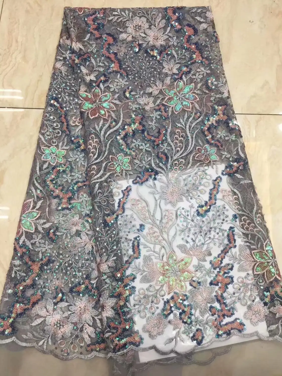 Кружевная ткань с блестками последние африканские кружевные ткани высокого