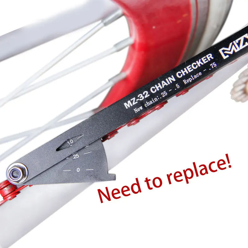 

Hot Bicycle Chain Checker Wear Indicator Tool Chain Inspection Kit Road Bike Multi-function Chain Measuring Instrument N66