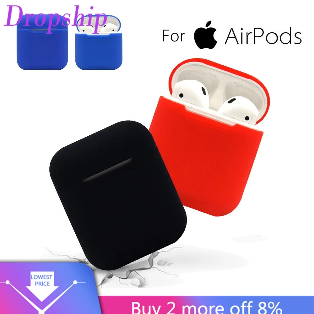 2019 силиконовый чехол для AirPods защитный Apple Airpod зарядки спортивные наушники Прямая