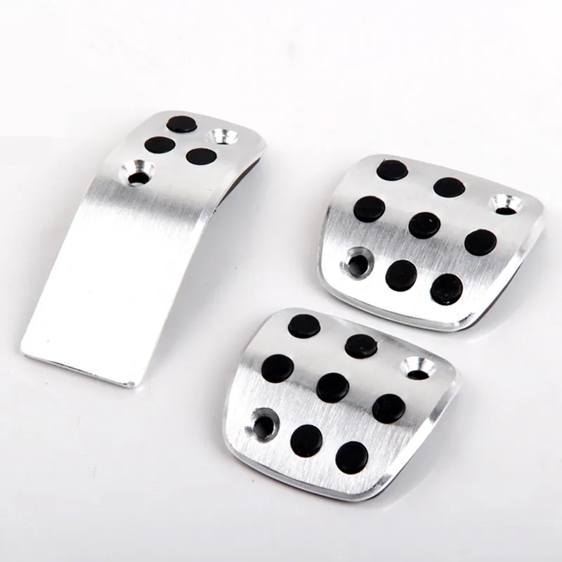 Автомобильный Алюминиевый сплав + резиновая педаль акселератора декоративная