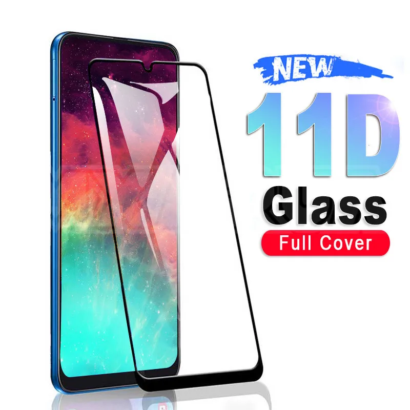 Защитное стекло 11D для Samsung Galaxy A10 A30 A50 A70 A20E защита экрана A20S A30S A40S A50S A70S M10S