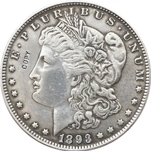 1893-S сша Морган долларовые монеты КОПИЯ