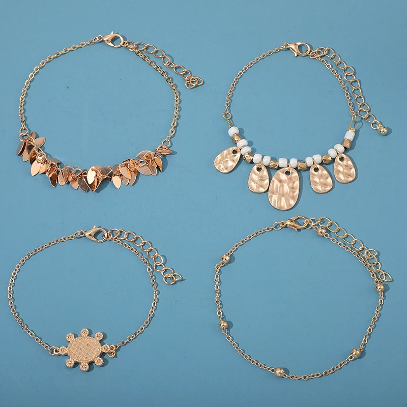 Женские винтажные браслеты с кисточкой Tocona из розового золота в стиле бохо