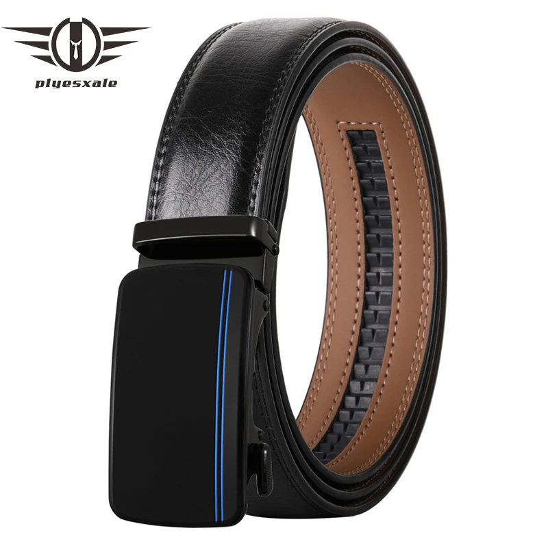 

High Quality Trendy Men's Belt Male Leather Belt Waist Belts For Men Automatic Buckle Fashion Luxury Designer Brown White B639