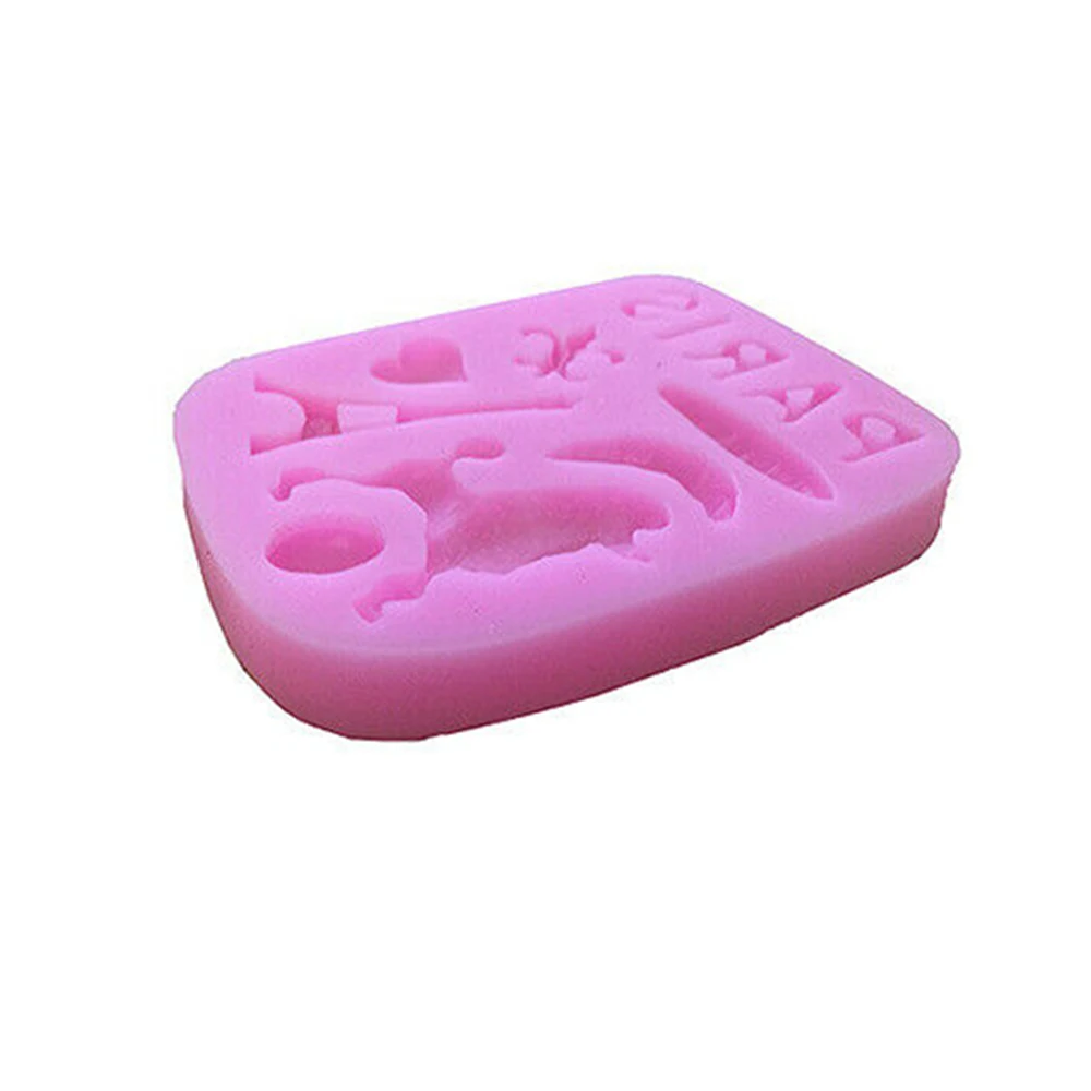 Силиконовые Парижские английские буквы Эйфелева башня глина форма печенье