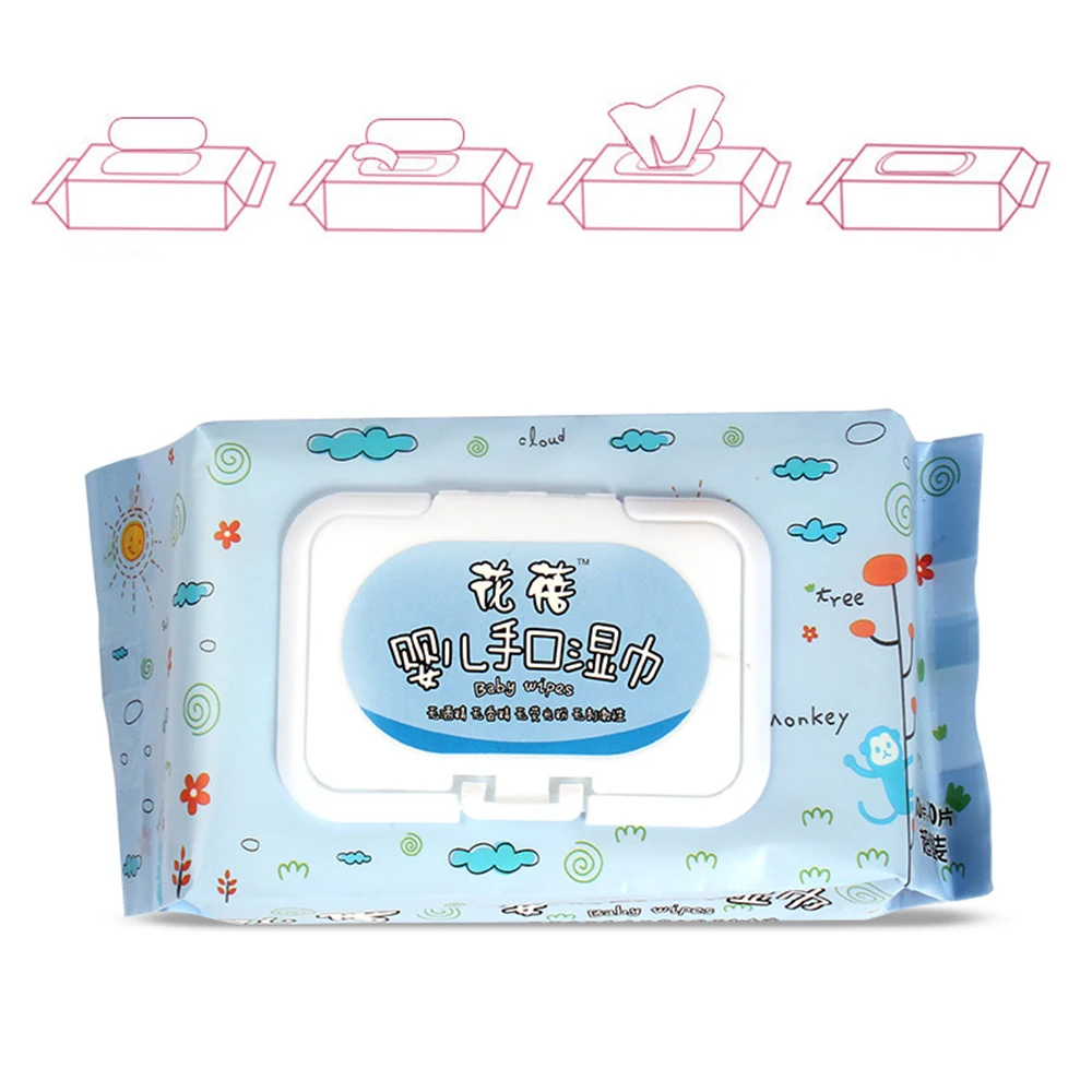 

90Pcs/pack Baby Gently Sensitive Wet Wipes For Hands Cleaning Disinfection Outdoor Portable Wipes Kids Care Wipes Travel Pack