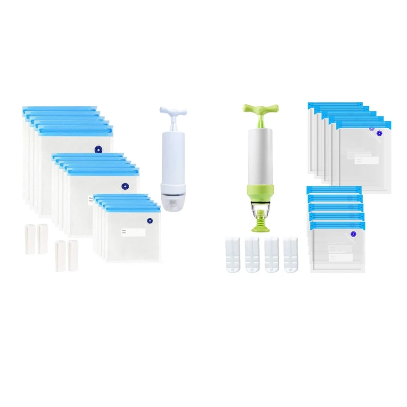 

Многоразовый Электрический вакуумный упаковщик для пищевых продуктов HAEGER, 35 шт. пакетов, устройство для сохранения, плита с 2 ручными насоса...