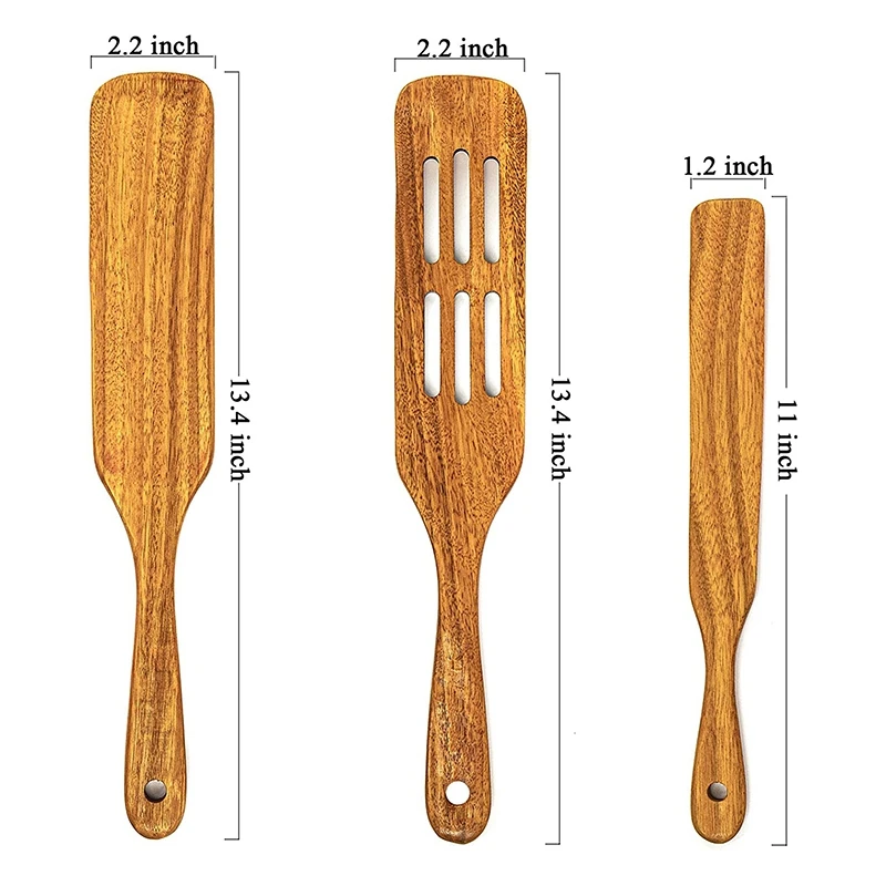 

Wooden Spatula Set Kitchen Utensils Natural Spatula Wooden Kitchen Utensil Wooden Cooking Spatula Wooden Spoon for Cook