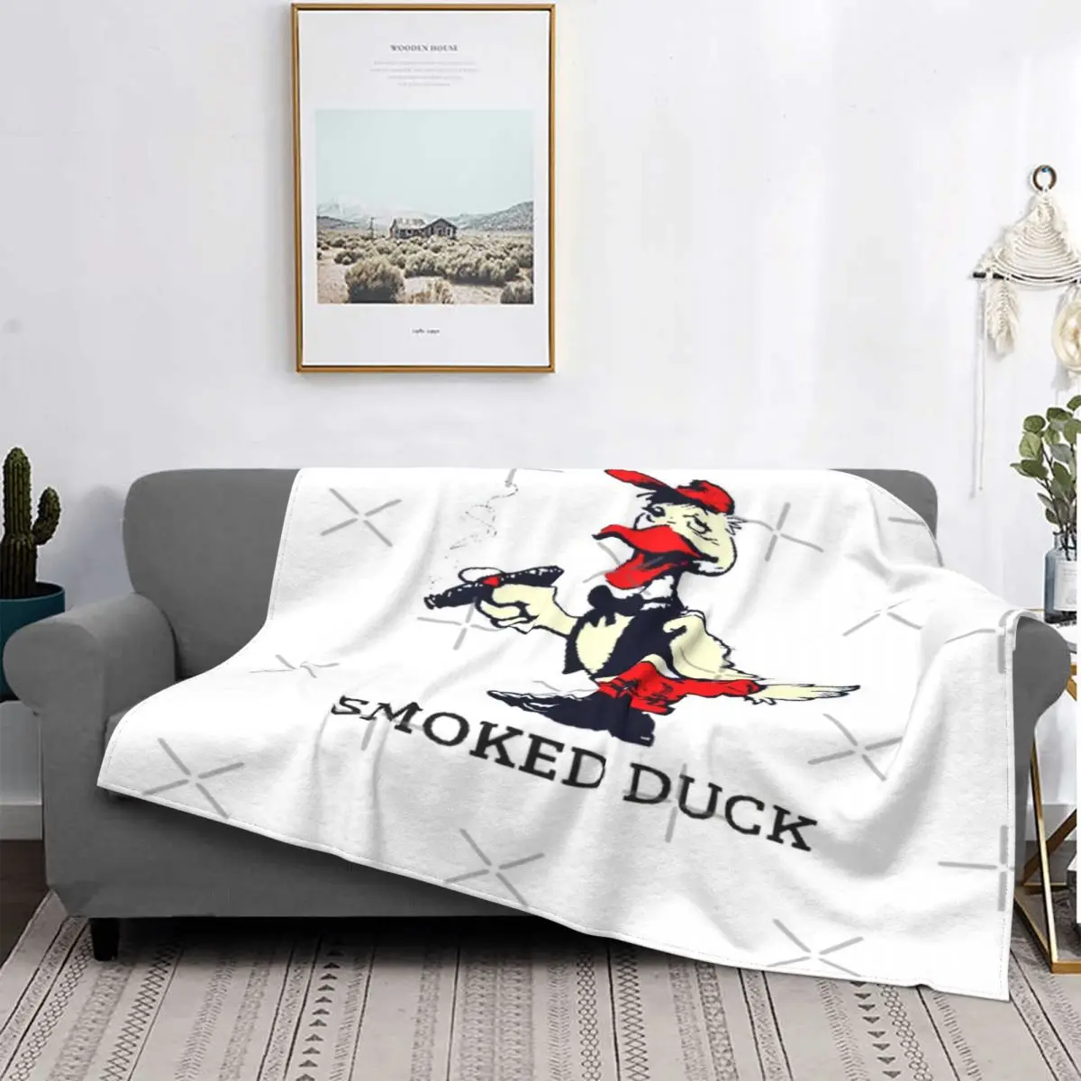 

Manta de pato для курения, для cama colcha, manta a cuadros de muselina de Anime, manta Thermal para camas