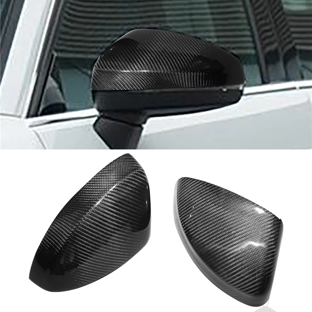 

Колпачки из настоящего углеродного волокна для боковых зеркал заднего вида, чехол для Audi A3 8P 2014-2018, внешние автомобильные аксессуары