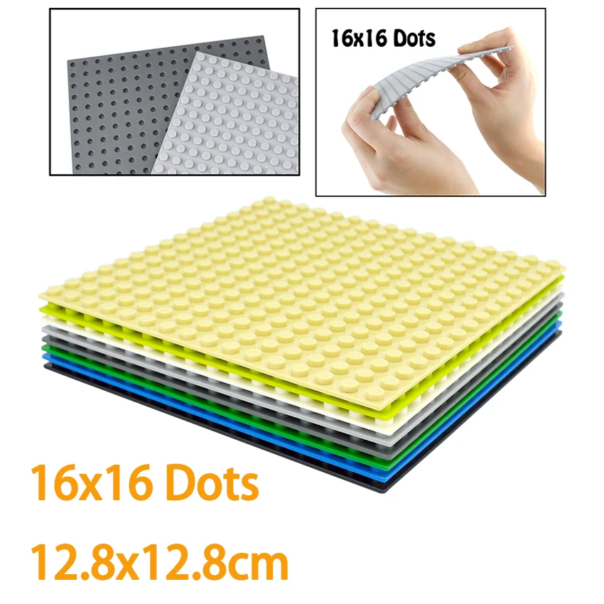 

Базовые пластины 16*16 точек, кирпичи, 2 шт., 16x16 точек, конструктор «сделай сам», развивающие базовые пластины для сборки, игрушки для детей