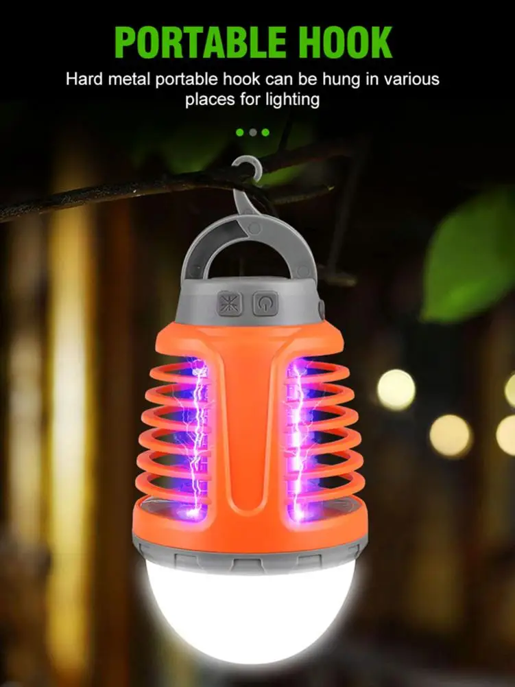 

High Quality Mosquito Killer Lamp Camping Lantern Portable Non-toxic USB Rechargeable Insect Killer Light For Home Use