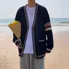 Кардиган Мужской трикотажный с V-образным вырезом, на осеньзиму