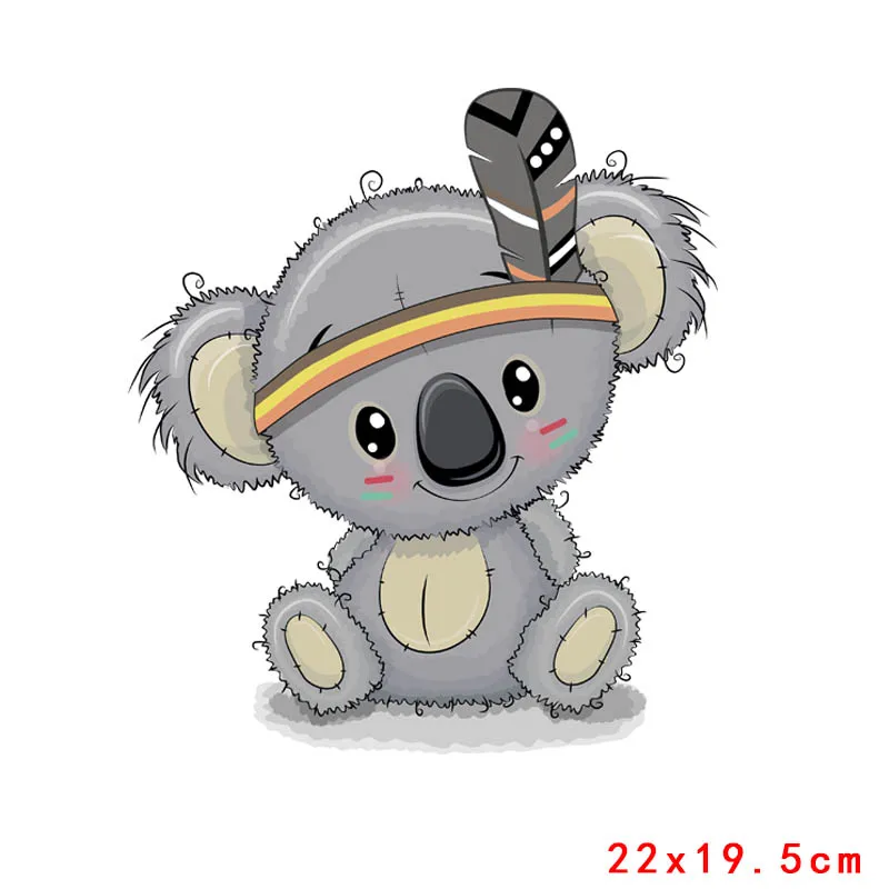 Термоклейкие виниловые термонаклейки с изображением кролика коала|Заплатки| |
