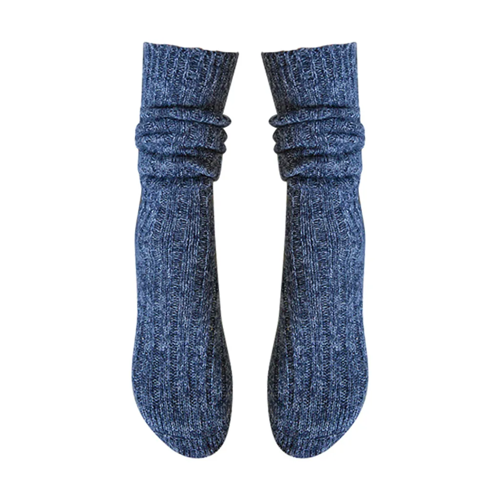 

Man Women Middle Tube Cotton Socks Solid Ladies Warm Soft Casual Socks