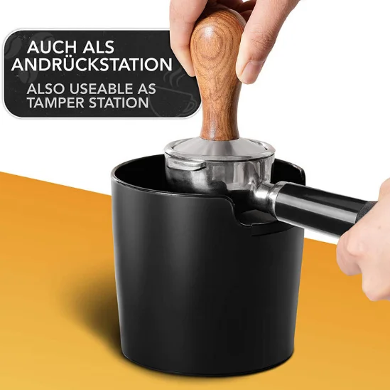 Контейнер для остатков кофейного порошка Черная Глубокая чаша нескользящая