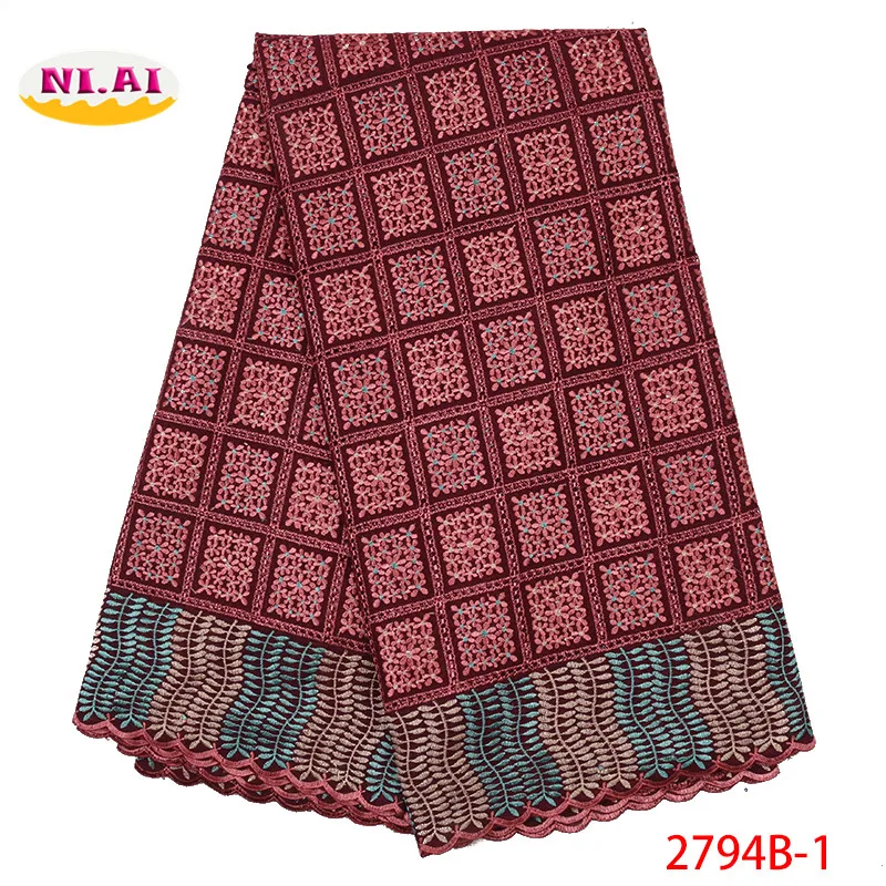 Африканское хлопковое кружевное платье новейшее нигерийское кружево для