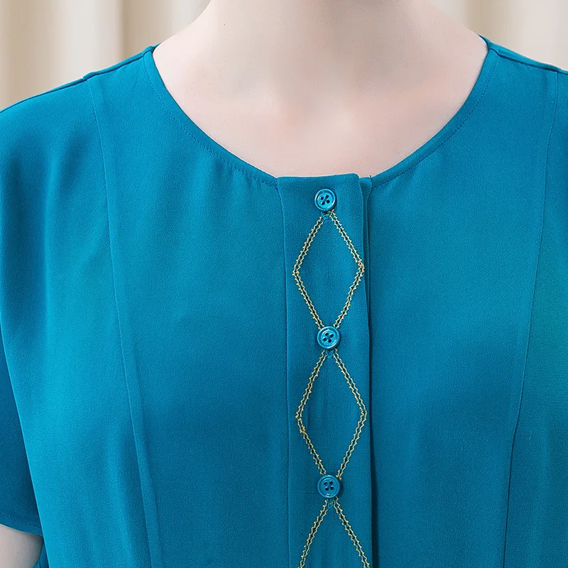 VOA Индиго синий Шелковый тяжелый 30 момме мягкий восковой кулон Европейская