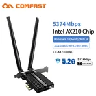 COMFAST Wi-Fi 6E PCIe карта Intel AX210 802.11AX 5374M PCI-E Wi-Fi Bluetooth 5,2 2,4G5,8G беспроводной адаптер с платформой VPro