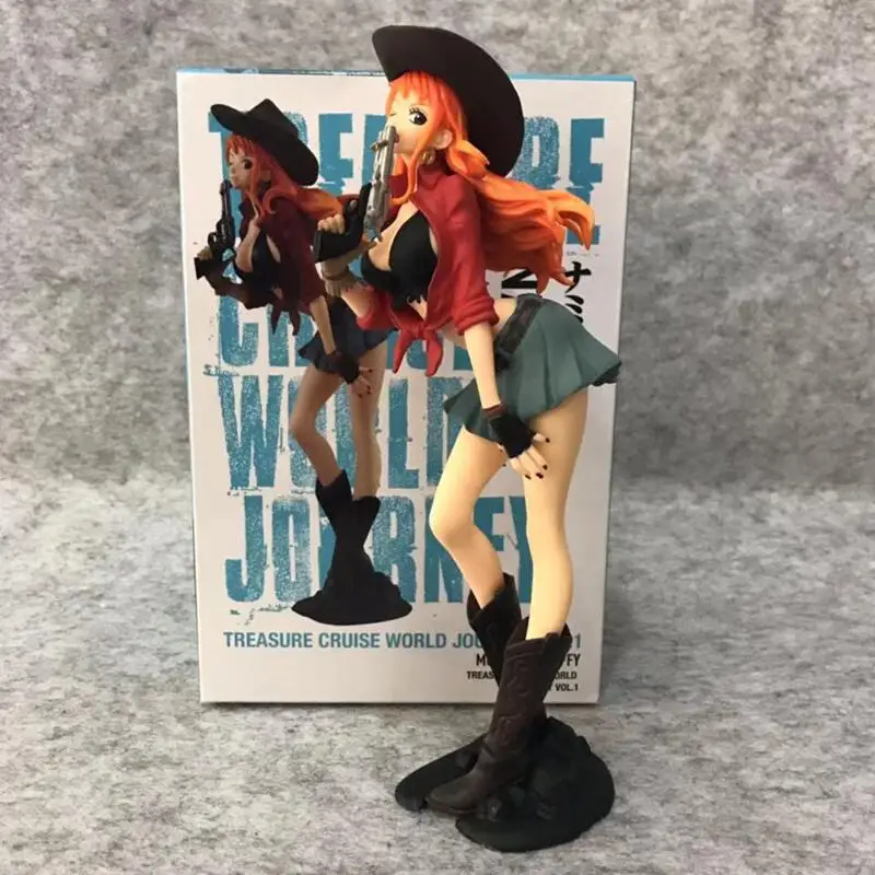 

Pirate king character model Nami 19cm pvc box-packed Animation character model Holiday gifts Ornaments Statue toy One Piece