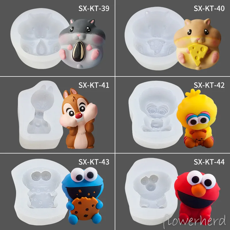 Мультяшные силиконовые формы для ароматерапии форма мыла ручной работы свечей