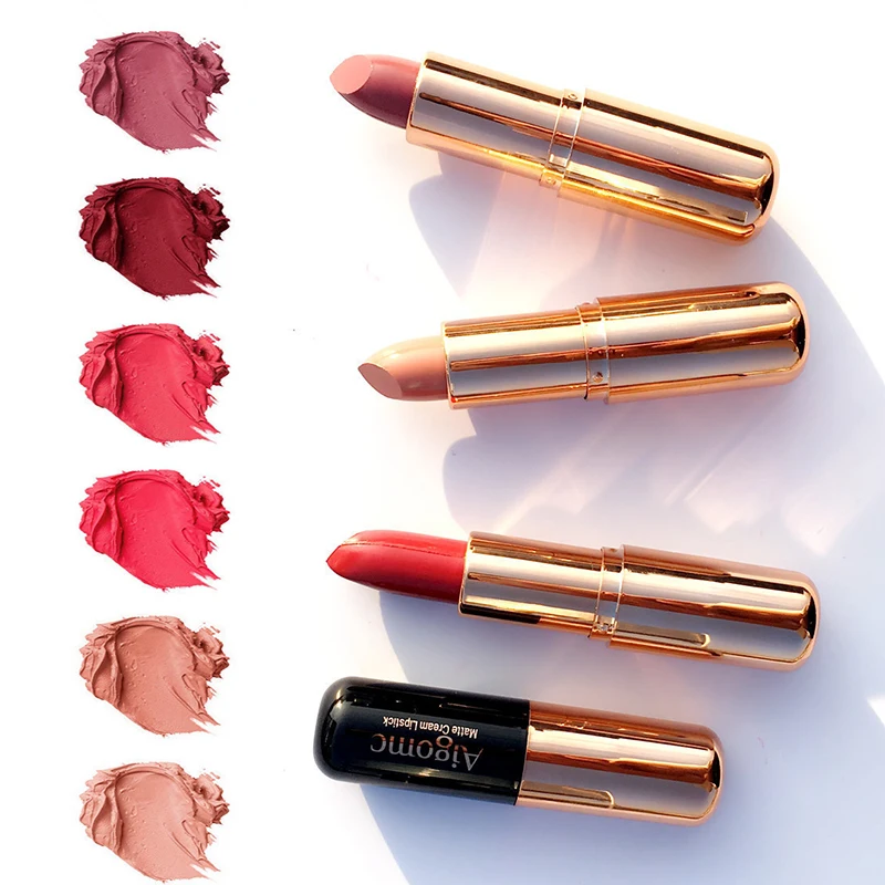 Матовая Красная губная помада с тыквой ешью водостойкий макияж не снимает