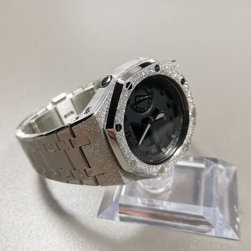 

GA2100 3rd Update Modification Generation Watchband Bezel For GA-2100 GA-2110 100% 316L Stainless Steel Accessories With Tools