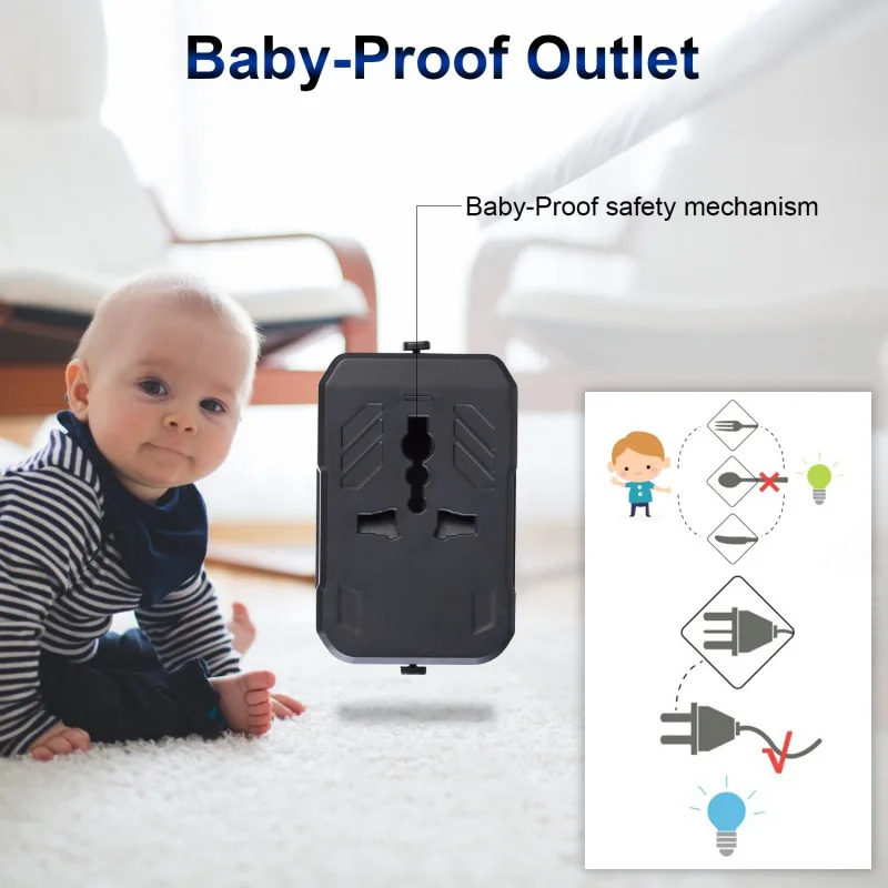 Лидер продаж Международный Универсальный адаптер для путешествий настенное