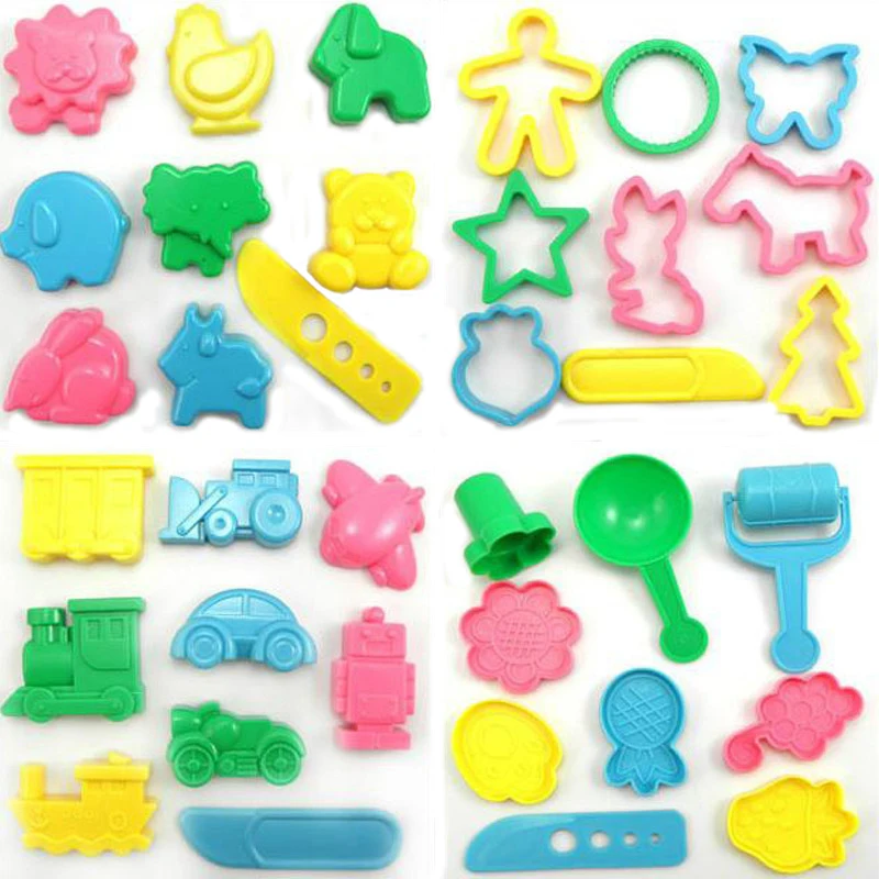 Modeling Clay Tools Molds 36PCS DIY Model Toys Lasunes Sliming Plasticine Playdough Children Gift Toy Kids Air Dry Slimes Tools