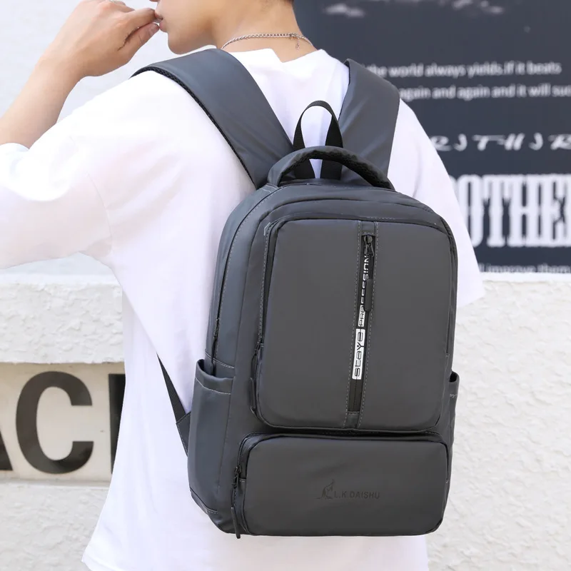 New Casual Men's Backpack Waterproof Nylon Material Multi-function Large-capacity Design Fashion Outdoor Travel Student Bag