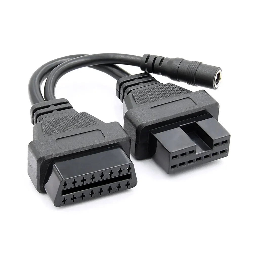 ДЛЯ Mitsubishi 12 pin OBD к OBD2 разъем адаптера 16Pin для Мицубиси автомобильный