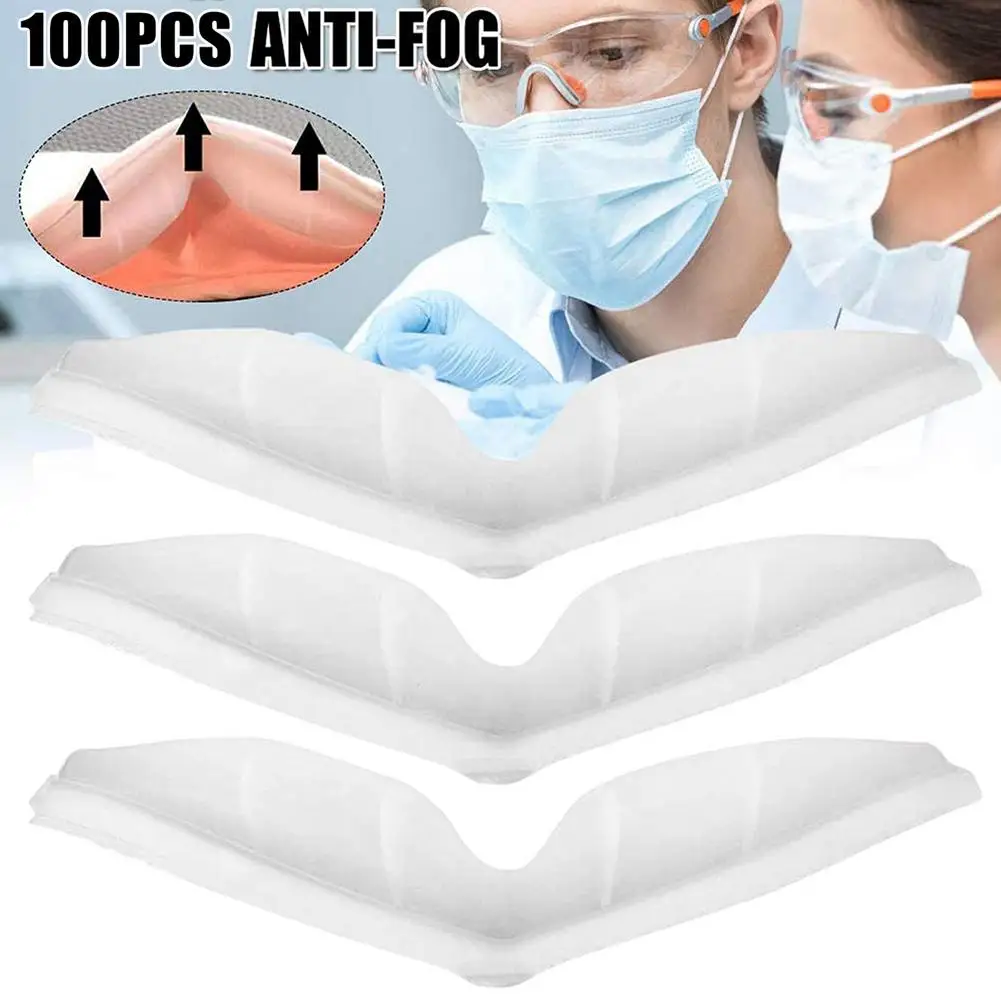 Самоклеящиеся силиконовые накладки на переносицу 100 шт. полоска для масок