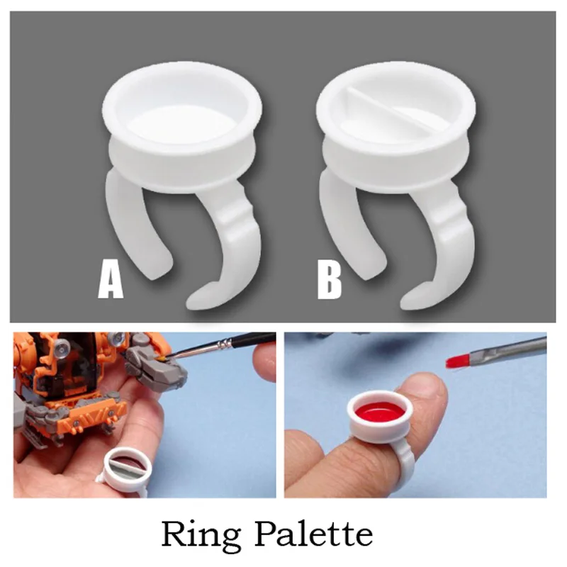 10 шт. DIY воина гундама военная модель инструмент Пластик Коло кольцо с палитрой