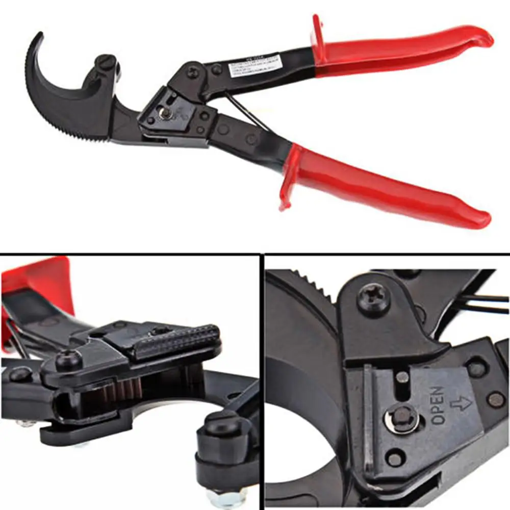 

Hand Plier Red HS-325A Below 240 Square Millimeter Hand Ratchet Cable Cutter Plier Ratchet Wire Cutter Plier Hand Tool