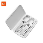 Набор инструментов для маникюра Xiaomi Mijia, 5 шт., Машинка для педикюра, пилка для ногтей, профессиональные инструменты для красоты, резак для ногтей, триммер