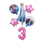 Воздушный шар из фольги Холодное сердце, фигурка принцессы Эльзы, гелиевые шарики для будущей матери, украшение для детского дня рождения, детские игрушки, подарки