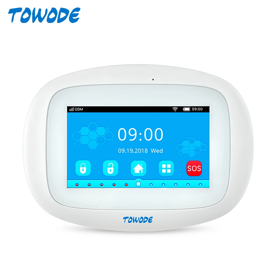 Беспроводная система сигнализации TOWODE K52 Wi-Fi GSM 4 3 дюйма | Безопасность и защита