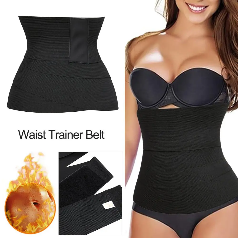 

3m/4m Resistance Bands Cincher Control Strap Slimming Tummy Shaperwear Belt Waist Trainer Wrap Belt