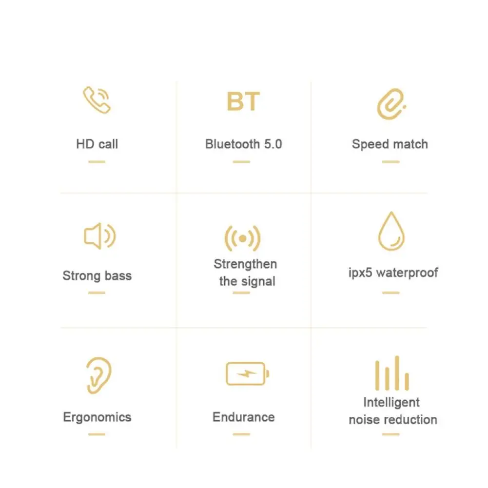 

Y06 Bluetooth 5.0 Waterproof Rechargeable Noise Reduction Earphones for Xiaomi