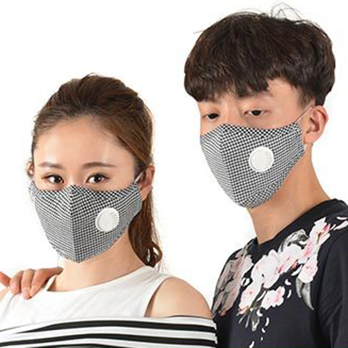

Cotton PM2.5 Anti Haze Mask Breath valve anti-dust mouth mask Activated carbon filter respirator Mouth-muffle black mask face