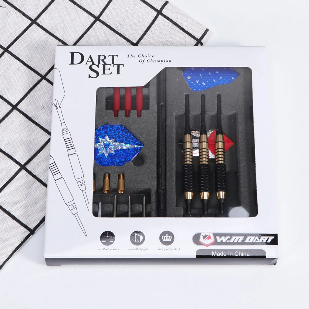 

1 Set Darts Professional Game Darts Needle Professional Darts Set Outdoor Activities Darts with Box Darts Accessories (Mixed Col