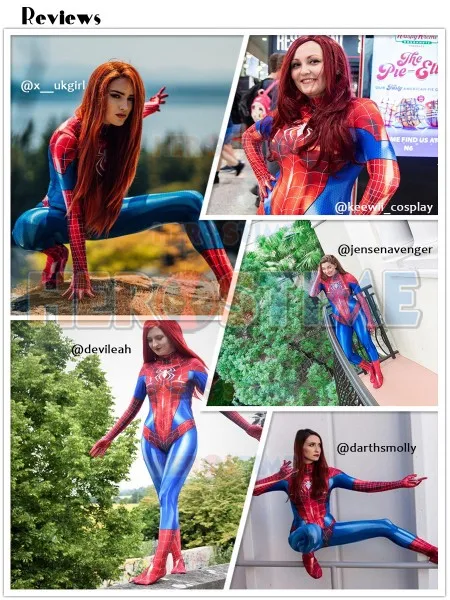 

Newest Black Cat Symbiote Mary Jane Cosplay Costume Halloween Female Superhero MJ Catsuit Adult/Kids